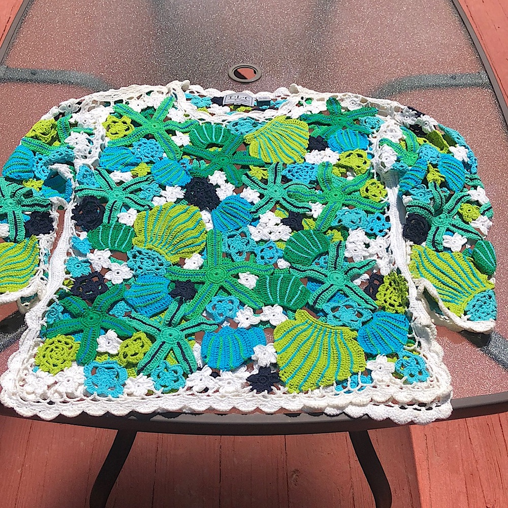 Vintage TLC by Lambert Cotton-blend Sweater, Size Small, in Excellent Condition.